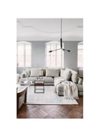 كنبة زاوية مقاس 280x80x280x80 سم - بيج