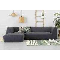 كنبة زاوية مخمل وخشب سويدي و ام دي اف تايلاندي - ر...