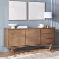 بوفيه خشب بني - 180×85×50 سم