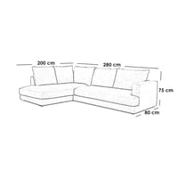 كنبة ركنة خشب طبيعي و قطيفة - رمادي فاتح