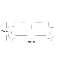 طقم غرفة معيشة 3 قطع خشب فنلندي وبوليستر - بيج