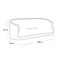 طقم غرفة معيشة قطعتين - زهري