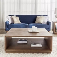 طاولة قهوة خشب صلب بني - 120×45×120 سم