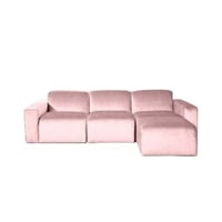 كنبة زاوية 170×260×75×90 سم - زهري