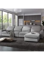 كنبة زاوية مقاس 300x180x80x85 سم - رمادي