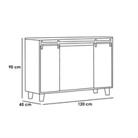 بوفيه خشب 120×45×90 سم - بني