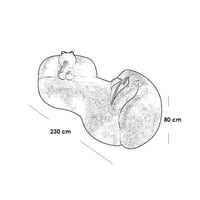 طقم غرفة معيشة قطعتين خشب سويدي وبوكليه - اوف وايت