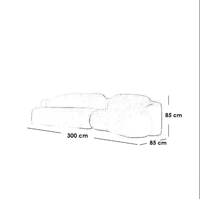 كنبة بأربعة مقاعد خشب سويدي و بوكليه - بيج