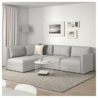 كنبة زاوية خشب سويدي و ام دي اف تايلاندي و كتان -...