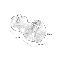 طقم غرفة معيشة خشب سويدي وبوكليه قطعتين - اوف وايت