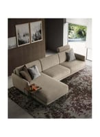 كنبة زاوية مقاس 290x170x85x85 سم - بيج