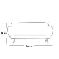 طقم غرفة معيشة قطعتين خشب سويدي و شانيل - اوف وايت