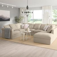 1كنبة زاوية 310×250×90×85 سم - بيج