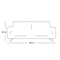 طقم كنب وكرسي 3 قطع - بيج