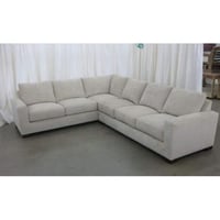 كنبة زاوية ام دي اف تايلاندي و كتان- بيج