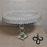 صحن صغير مع ستاند طويل ارتفاع ١٩ سانتي