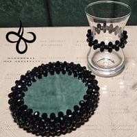 12 كاسات شاي طويلة و 12 قاعدات للكاسات