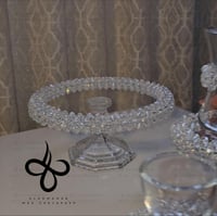 صحن تقديم صغير مرايا مقاس 18 سانتي