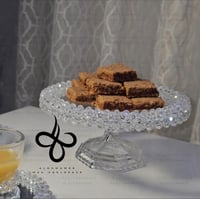 صحن تقديم صغير مرايا مقاس 18 سانتي