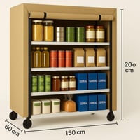 دولاب_واسواد_ملبس مع عجلات متحرك 60×1.50200