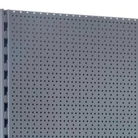 رفوف سوبرماركت مخرمة جدارية – لون أبيض