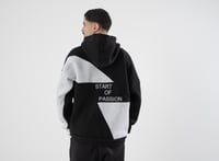 Grey and black hoodie