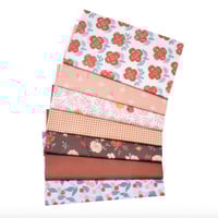 7 قطع قماش ملون 25x25 سم