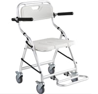 كرسي ترويش مع مسند ذراع متحرك مع مسند اقدام