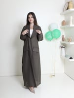 عباية كتان قصة بليزر