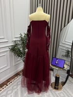 فستان باربي مع تول طبقتين