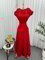 فستان بتكسير بسيط