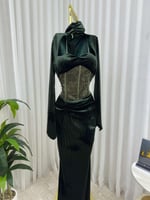 فستان قطيفه كوري