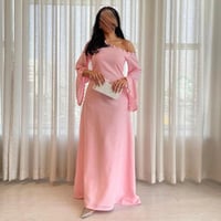 فستان العيد ون شولدر بتفاصيل ناعمة