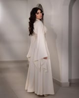 فستان ميكادو تطريز ورود