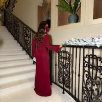 فستان العيد ساتر بتفاصيل انيقة