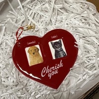 تعليقة قلب احمر