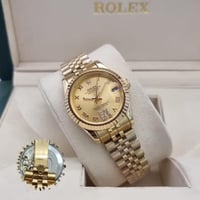 ساعه رولكس yellow datejust إطار خشن ساعه رولكس ماس...