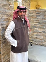 جديد سديري شتوي بني غامق - قماش شانيل وجوخ اصلي