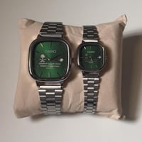 طقم ساعة كاسيو بشعار المملكة