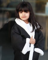 فروه اطفال شتويه لون اسود