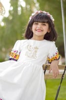 فستان بناتي بالاسم طبقات شالكي