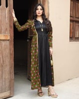 فستان نسائي شالكي مع الطرحه