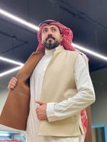 سديري دبل فيس لون جملي وبيج