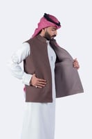 سديري دبل فيس لون كبدي مع رمادي