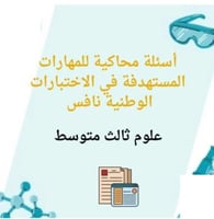 خطة نواتج التعلم مادة علوم ثالث متوسط نافس