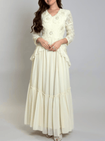 فستان أوركيد – تطريز زهري فاخر