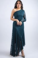 فستان سحر الدانتيل المتدرّج