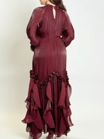 فستان ليالي البرقوق – شيفون مزهّر