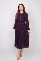 فستان ميدي نسائي بتصميم أنيق يجمع بين البساطة والر...