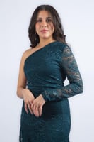 فستان سحر الدانتيل المتدرّج